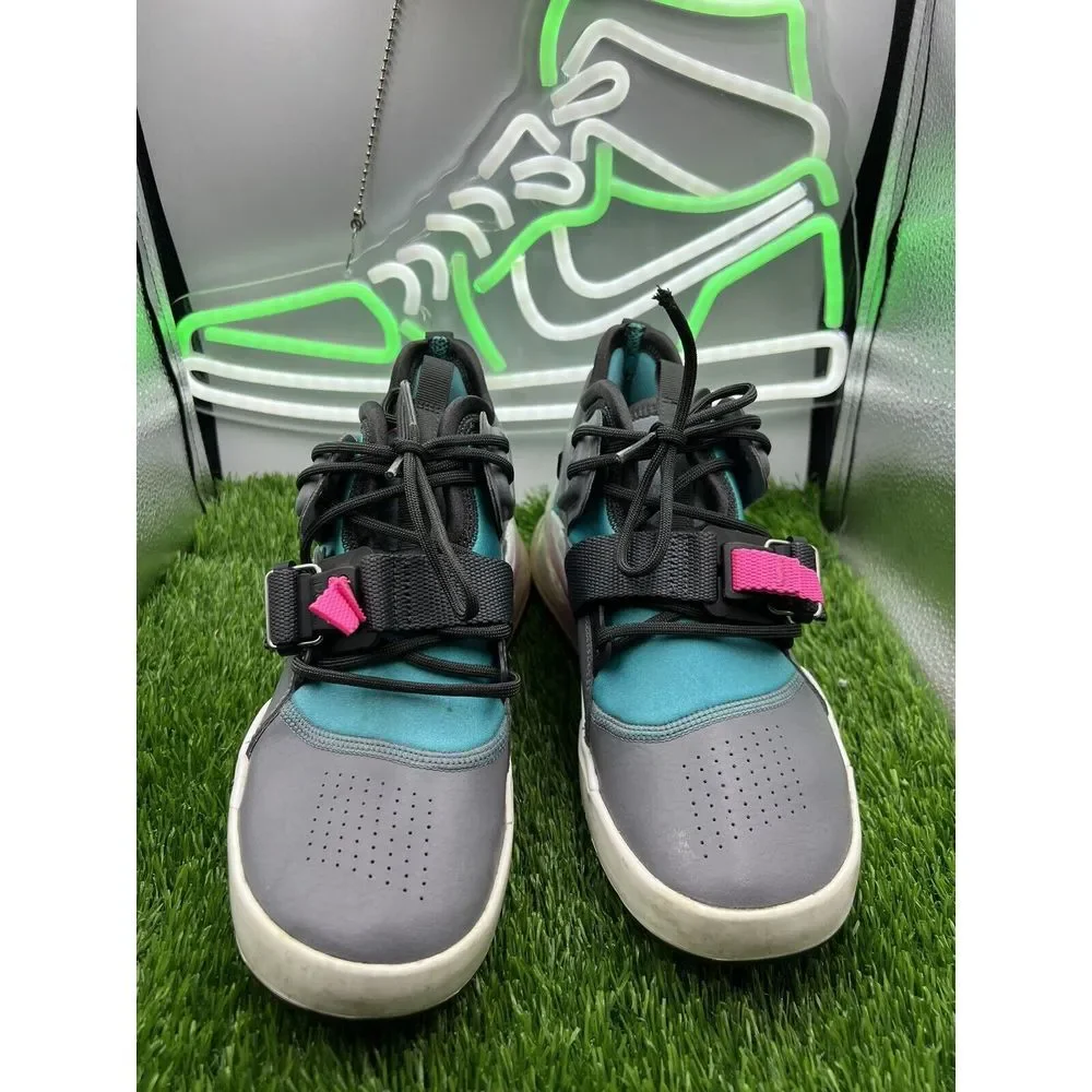 Nike Air Force 270 'Cool Grey Hyper Jade' AJ8208-005 Size 6.5Y Miami Colorway‎